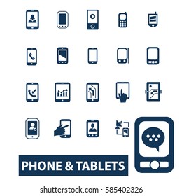 iconos de tablets de teléfono
