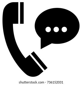 Icono de conversación telefónica
