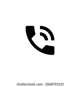 phone in talk Icon. Flat style design isolated on white background. Vector illustration