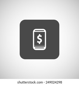 Phone tariff plan cost icon money spending banking financial cash