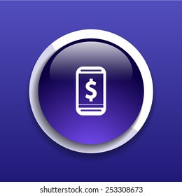 Phone tariff plan cost icon money spending banking financial cash