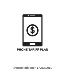 PHONE TARIFF PLAN ICON , PAYMENT ICON