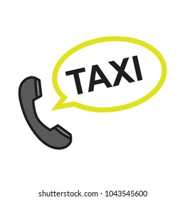 Phone taxi vector