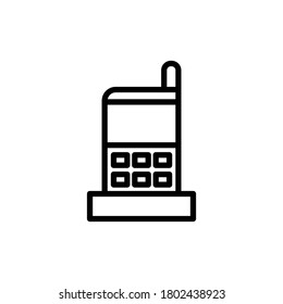 Icono de tecnología telefónica. Línea simple, contorno de elementos vectoriales de iconos de accesorios de gabinete para ui y ux, sitio web o aplicación móvil