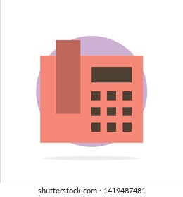 Phone, Telephone, Call Abstract Circle Background Flat color Icon