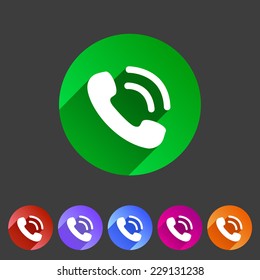 phone telephone flat icon