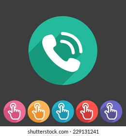 phone telephone flat icon