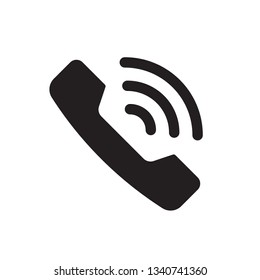 Phone, Telephone icon in trendy flat style design. Phone symbol for website design, logo, and user interface . Vector graphic illustration. Editable vector stroke. EPS 10. 