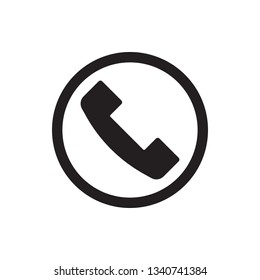 Phone, Telephone icon in trendy flat style design. Phone symbol for website design, logo, and user interface . Vector graphic illustration. Editable vector stroke. EPS 10. 