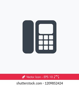 Phone (Telephone) Icon / Vector