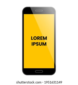 phone template on white background, vector