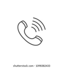 Phone thin icon vector