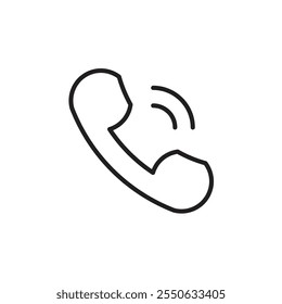 Phone thin line vector icon.