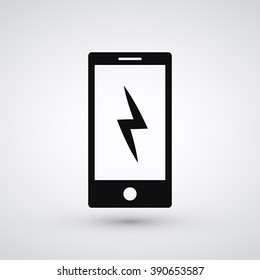 Phone and Thumb Down Icon