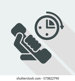 Phone time icon