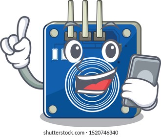 With phone touch sensor isolated in the character