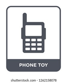 phone toy icon vector on white background, phone toy trendy filled icons from Toys collection, phone toy simple element illustration