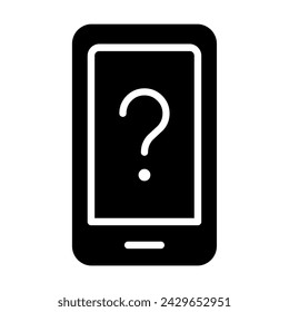 signo de interrogación desconocido smartphone