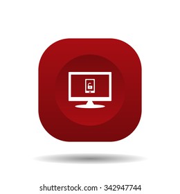 phone is unlocked. icon. vector design