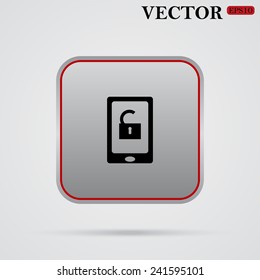 phone is unlocked ,  vector, EPS 10
