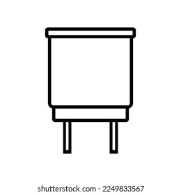 Phone USB Charger Adapter Flat Pin Vector Icon Illustration