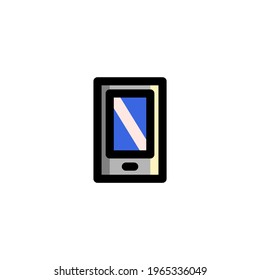 Phone User Interface Outline Icon Logo Vector Illustration
