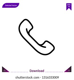 Phone vector . Best modern, simple, isolated, dialogue-set , logo, flat icon for website design or mobile applications, UI / UX design vector format