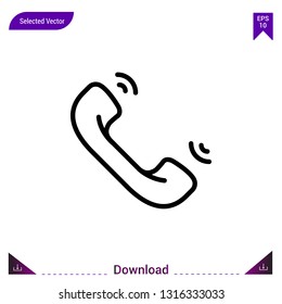 Phone vector . Best modern, simple, isolated, dialogue-set , logo, flat icon for website design or mobile applications, UI / UX design vector format