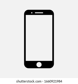 phone vector with blank white screen isolated on white background. eps 10