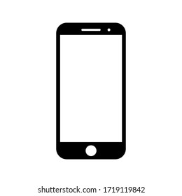 phone vector with blank white screen isolated on white background. eps 10