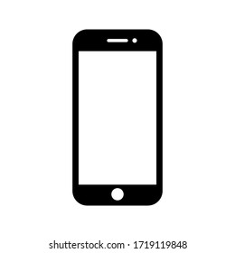 Phone Vector With Blank White Screen Isolated On White Background. Eps 10