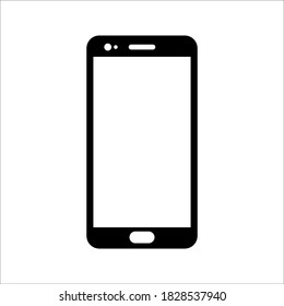 phone vector with blank white screen isolated on white background. eps 10