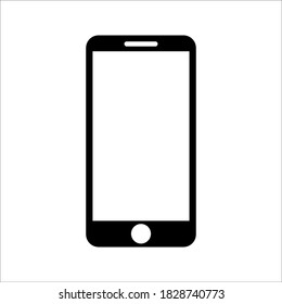 phone vector with blank white screen isolated on white background. eps 10