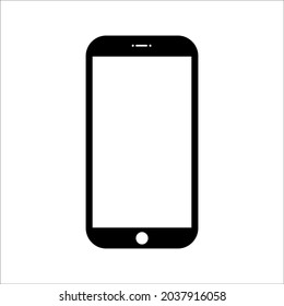 phone vector with blank white screen isolated on white background. eps 10