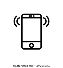 phone vector with blank white screen isolated on white background. eps 10

