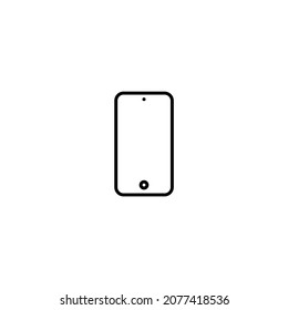 vector de teléfono con pantalla blanca en blanco aislada en fondo blanco. Pasos 10
