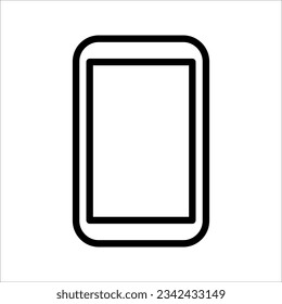 phone vector with blank white screen isolated on white background. eps 10