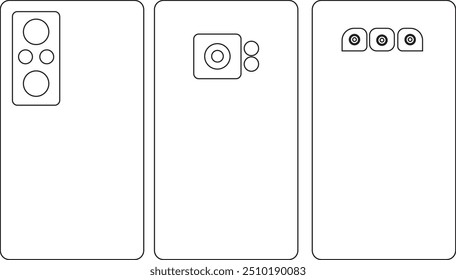 phone vector with blank white screen isolated on white background. eps 10