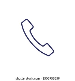 Phone vector border icon. This icon use for admin panels, website, interfaces, mobile apps