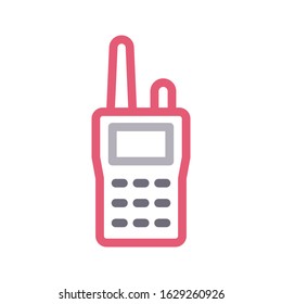 phone vector color line icon 