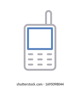 phone vector color line icon 