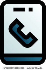 icono de diseño de vector de teléfono para descarga. Eps