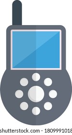 phone vector flat color icon 
