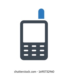 phone vector glyph color icon 