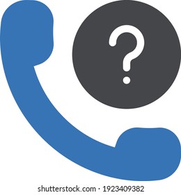 icono de color de glifo vector de teléfono