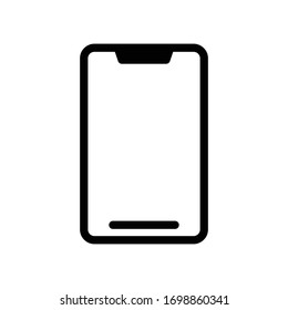 phone vector glyph flat icon 
