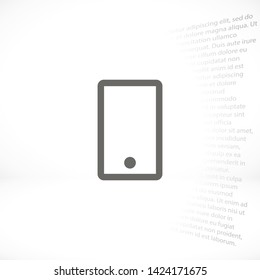 phone vector icon 10 eps , Lorem ipsum Flat design