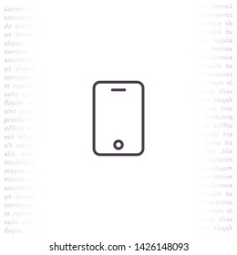 phone vector icon 10 eps , Lorem ipsum Flat design