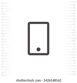 phone vector icon 10 eps , Lorem ipsum Flat design