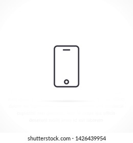 phone vector icon 10 eps , Lorem ipsum Flat design